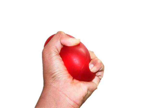NAB Gel Ball for Hand Exercise- Hand Grip Strengthener- Stress Relief Therapy- Non-Toxic BPA Free (Universal Size-Red) - Image 4